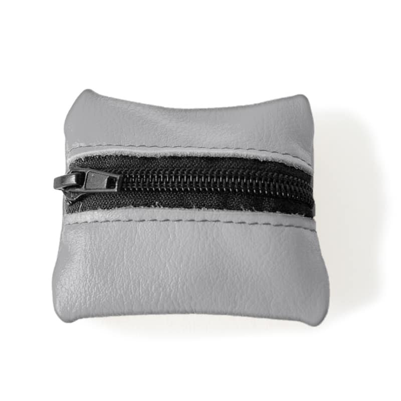 Visuel du porte-monnaie mini-zip gris