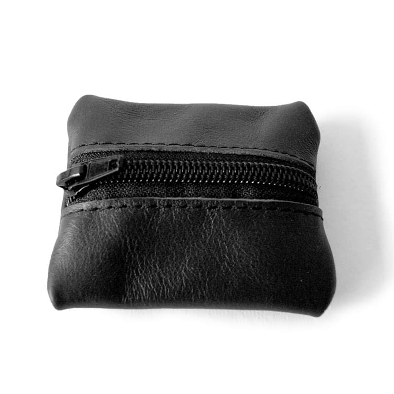 Visuel du porte-monnaie mini-zip noir