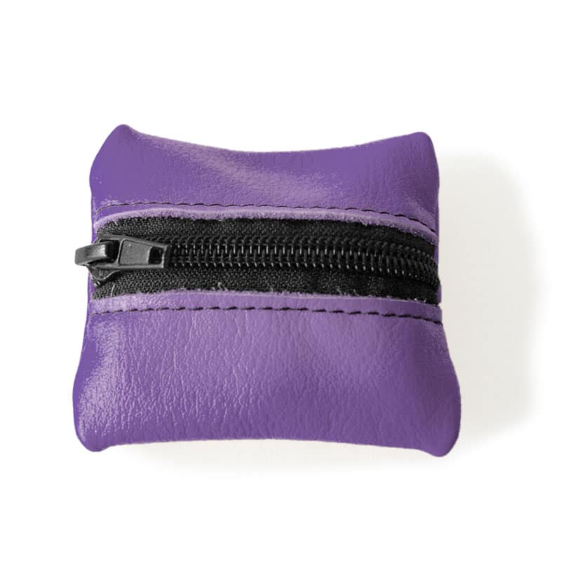 Visuel du porte-monnaie mini-zip violet améthyste