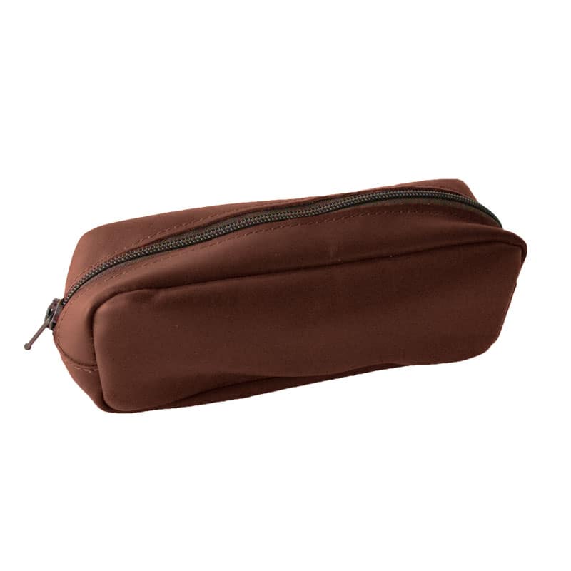 Visualiser la trousse cuir marron chocolat