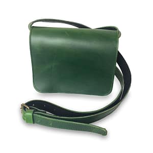 Image de la petite sacoche femme catimini soft verte