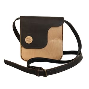Petite sacoche homme Baroudeur bois