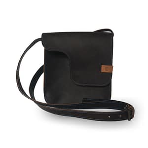 petit sac en cuir marron de style urbain