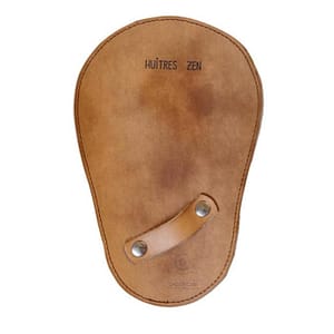 Manique en cuir artisanale pour ouverture des huîtres