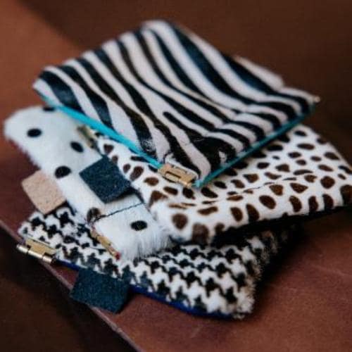 Petit porte-monnaie en cuir fait main