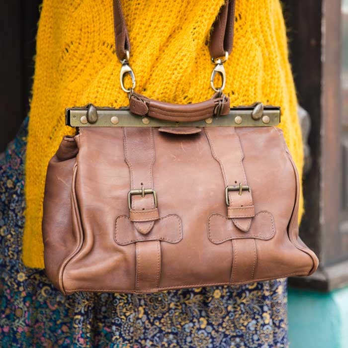 Visuel du sac en cuir vintage type médecin