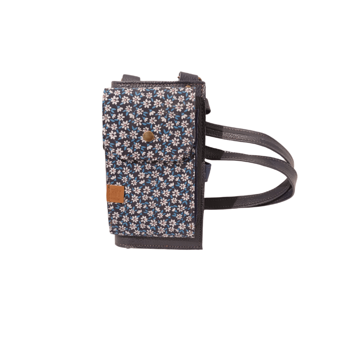 Sac téléphone bleu