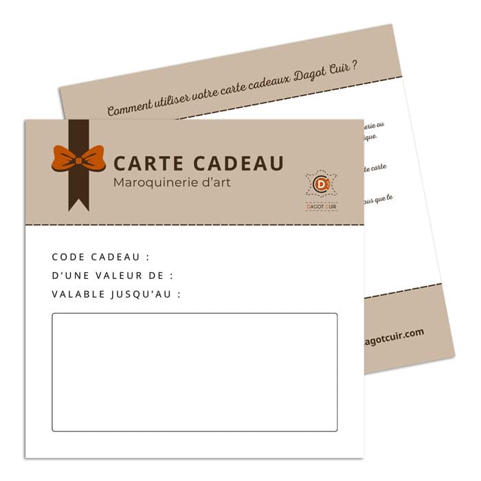 Visuel d la carte cadeau Dagot Cuir