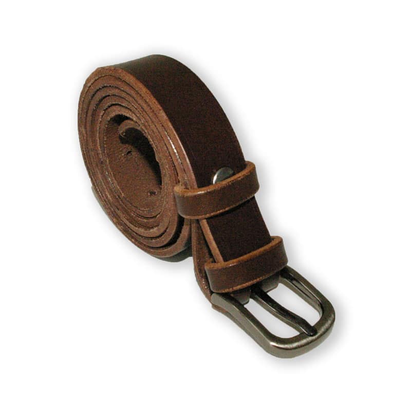 Image de la ceinture cuir marron brun de 25 mm de large