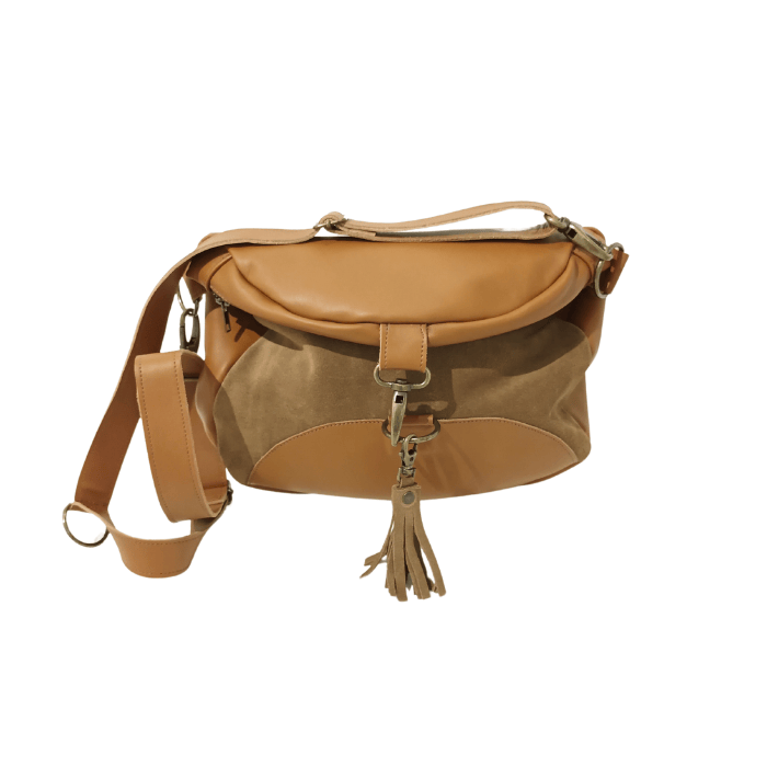 Sac artisanal en cuir 3 en 1